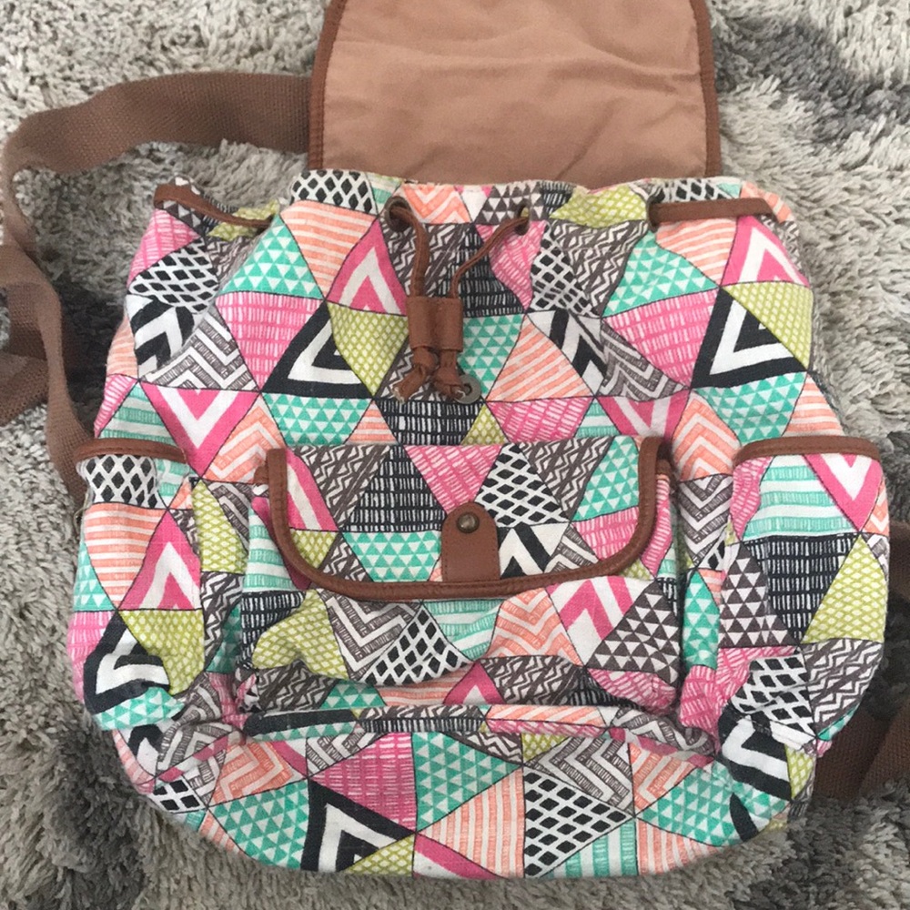 patterned mini backpack - Picture 2 of 5